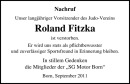 Roland Fitzka - Roland Fitzka : Nachruf - OZ Trauerportal - Ostsee-